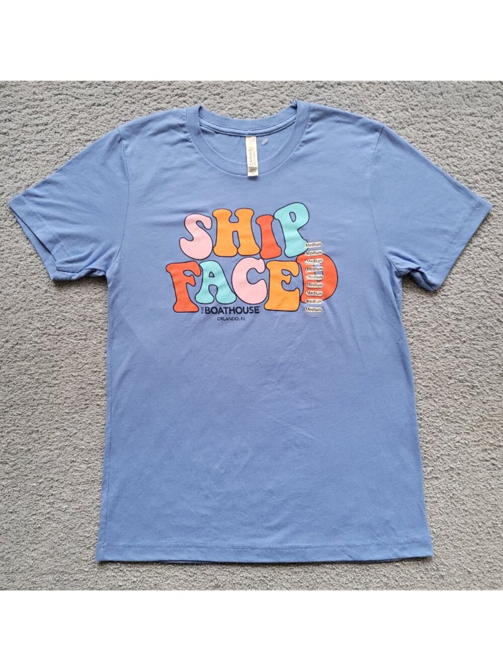NWT Vintage 60s/70s style Ship Faced Boathouse (Disney Springs) Graphic T MEDIUM